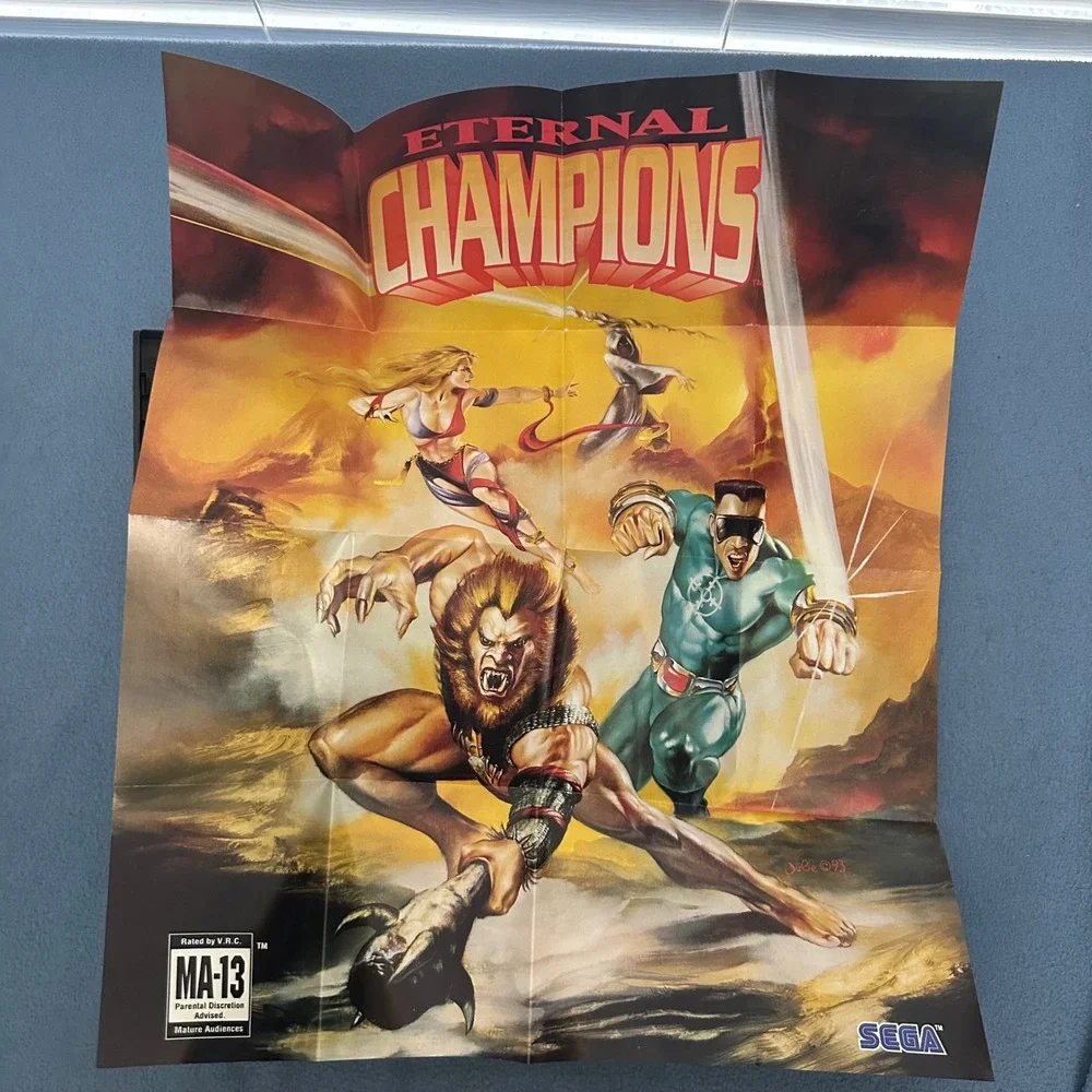 World Series Baseball Sega Genesis CIB Complete with Manual and Poster 1994